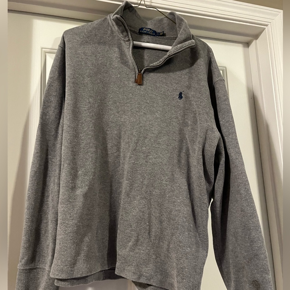Grey Quarter Zip